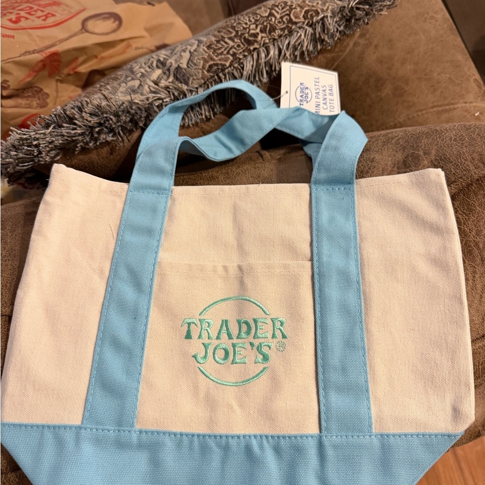 Trader Joe’s Pastel Blue Mini Tote